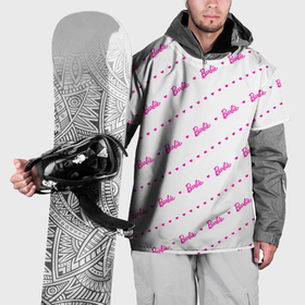 Накидка на куртку 3D с принтом Барби паттерн   логотип и сердечки в Кировске, 100% полиэстер |  | 