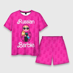 Мужской костюм с шортами 3D с принтом Barbie russian ,  |  | Тематика изображения на принте: 