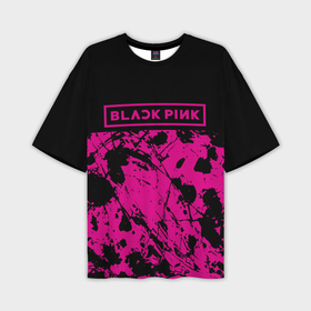 Мужская футболка oversize 3D с принтом Black pink   emblem   pattern   music в Екатеринбурге,  |  | 