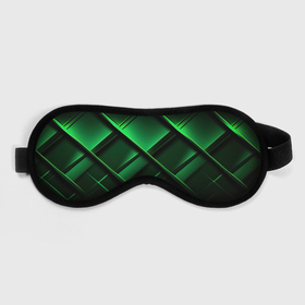Маска для сна 3D с принтом Зеленые  неоновые плиты в Кировске, внешний слой — 100% полиэфир, внутренний слой — 100% хлопок, между ними — поролон |  | Тематика изображения на принте: 