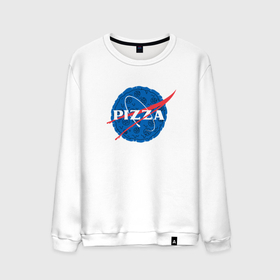 Мужской свитшот хлопок с принтом Pizza x NASA в Курске, 100% хлопок |  | 