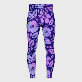Мужские тайтсы 3D с принтом Фиолетовые цветочки в городе Новоалтайск,  |  | Тематика изображения на принте: 