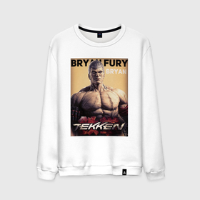 Мужской свитшот хлопок с принтом Tekken 8 Bryan Fury в Екатеринбурге, 100% хлопок |  | Тематика изображения на принте: 
