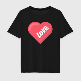 Мужская футболка хлопок Oversize с принтом Love is color в Санкт-Петербурге, 100% хлопок | свободный крой, круглый ворот, “спинка” длиннее передней части | 