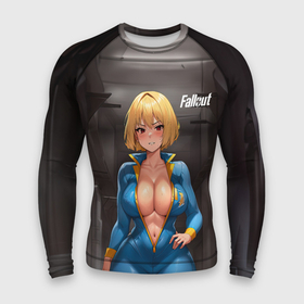 Мужской рашгард 3D с принтом Fallout anime girl в городе Новоалтайск,  |  | 