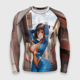 Мужской рашгард 3D с принтом Girl anime Fallout в городе Новоалтайск,  |  | 
