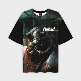 Мужская футболка oversize 3D с принтом Fallout dark style в Санкт-Петербурге,  |  | 