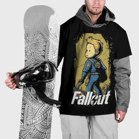 Накидка на куртку 3D с принтом Fallout boy в Новосибирске, 100% полиэстер |  | 