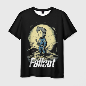 Мужская футболка 3D с принтом Fallout      boy в Курске, 100% полиэфир | прямой крой, круглый вырез горловины, длина до линии бедер | 
