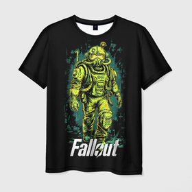 Мужская футболка 3D с принтом Fallout  poster game в Курске, 100% полиэфир | прямой крой, круглый вырез горловины, длина до линии бедер | 