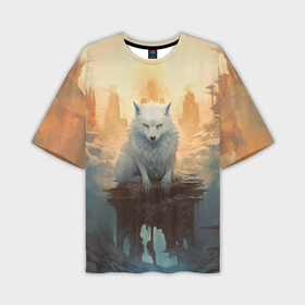 Мужская футболка oversize 3D с принтом Великий волк Сиф в Курске,  |  | 