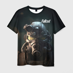 Мужская футболка 3D с принтом Fallout   game в Курске, 100% полиэфир | прямой крой, круглый вырез горловины, длина до линии бедер | 