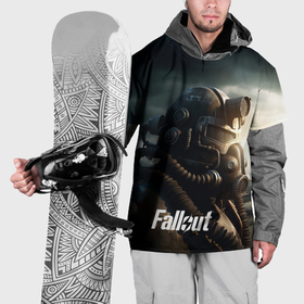 Накидка на куртку 3D с принтом Fallout  man game в Екатеринбурге, 100% полиэстер |  | 
