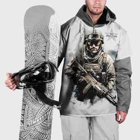 Накидка на куртку 3D с принтом ВС России спецназ в Новосибирске, 100% полиэстер |  | Тематика изображения на принте: 