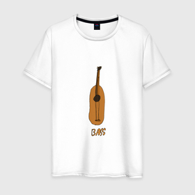 Мужская футболка хлопок с принтом Абстрактный бас в Санкт-Петербурге, 100% хлопок | прямой крой, круглый вырез горловины, длина до линии бедер, слегка спущенное плечо. | 