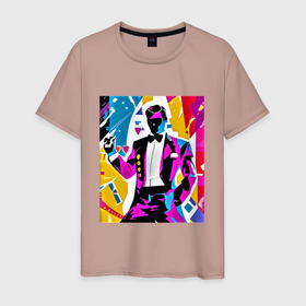 Мужская футболка хлопок с принтом Казино арт в Курске, 100% хлопок | прямой крой, круглый вырез горловины, длина до линии бедер, слегка спущенное плечо. | 