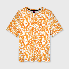 Женская футболка oversize 3D с принтом Леопардовый яркий принт в Новосибирске,  |  | Тематика изображения на принте: 