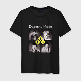 Мужская футболка хлопок с принтом Depeche Mode   Early Years в Новосибирске, 100% хлопок | прямой крой, круглый вырез горловины, длина до линии бедер, слегка спущенное плечо. | 