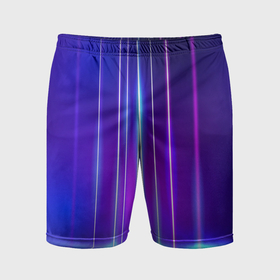 Мужские шорты спортивные с принтом Neon glow   vaporwave   strips в Кировске,  |  | 