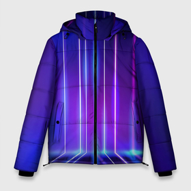 Мужская зимняя куртка 3D с принтом Neon glow   vaporwave   strips в Екатеринбурге, верх — 100% полиэстер; подкладка — 100% полиэстер; утеплитель — 100% полиэстер | длина ниже бедра, свободный силуэт Оверсайз. Есть воротник-стойка, отстегивающийся капюшон и ветрозащитная планка. 

Боковые карманы с листочкой на кнопках и внутренний карман на молнии. | 