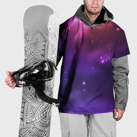 Накидка на куртку 3D с принтом Разноцветный космос   неоновое свечение в Екатеринбурге, 100% полиэстер |  | Тематика изображения на принте: 