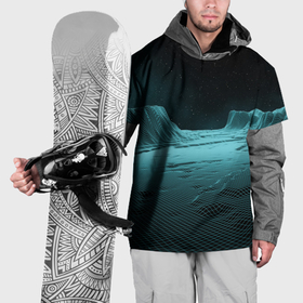 Накидка на куртку 3D с принтом Space landscape   vaporwave , 100% полиэстер |  | 