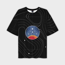 Мужская футболка oversize 3D с принтом The Constellation в Новосибирске,  |  | 