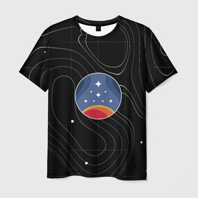 Мужская футболка 3D с принтом The Constellation в Новосибирске, 100% полиэфир | прямой крой, круглый вырез горловины, длина до линии бедер | 