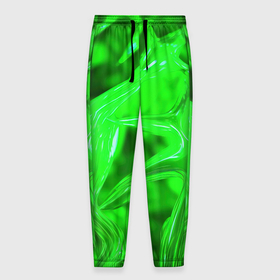Мужские брюки 3D с принтом Geometry  green в Кировске, 100% полиэстер | манжеты по низу, эластичный пояс регулируется шнурком, по бокам два кармана без застежек, внутренняя часть кармана из мелкой сетки | 