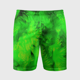 Мужские шорты спортивные с принтом Green  abstract   texture в Кировске,  |  | 