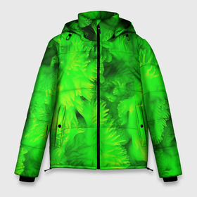 Мужская зимняя куртка 3D с принтом Green  abstract   texture в Новосибирске, верх — 100% полиэстер; подкладка — 100% полиэстер; утеплитель — 100% полиэстер | длина ниже бедра, свободный силуэт Оверсайз. Есть воротник-стойка, отстегивающийся капюшон и ветрозащитная планка. 

Боковые карманы с листочкой на кнопках и внутренний карман на молнии. | 
