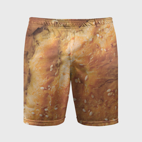Мужские шорты спортивные с принтом Хлеб с кунжутом ,  |  | 