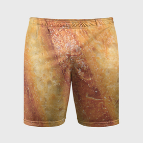 Мужские шорты спортивные с принтом Корочка батона в Курске,  |  | Тематика изображения на принте: 