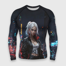 Мужской рашгард 3D с принтом Воинствующая  девчонка в Ухте,  |  | 