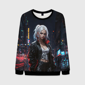 Мужской свитшот 3D с принтом Воинствующая  девчонка в Ухте, 100% полиэстер с мягким внутренним слоем | круглый вырез горловины, мягкая резинка на манжетах и поясе, свободная посадка по фигуре | 