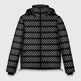 Мужская зимняя куртка 3D с принтом Атмосфера паттерн черный в Тюмени, верх — 100% полиэстер; подкладка — 100% полиэстер; утеплитель — 100% полиэстер | длина ниже бедра, свободный силуэт Оверсайз. Есть воротник-стойка, отстегивающийся капюшон и ветрозащитная планка. 

Боковые карманы с листочкой на кнопках и внутренний карман на молнии. | 