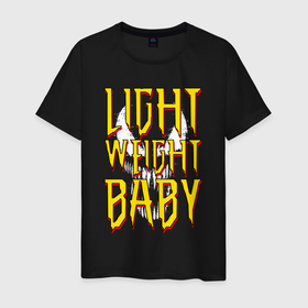 Мужская футболка хлопок с принтом Light weight baby venom в Петрозаводске, 100% хлопок | прямой крой, круглый вырез горловины, длина до линии бедер, слегка спущенное плечо. | Тематика изображения на принте: 