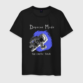 Мужская футболка хлопок с принтом Depeche Mode   The Exotic Tour в Новосибирске, 100% хлопок | прямой крой, круглый вырез горловины, длина до линии бедер, слегка спущенное плечо. | 