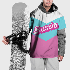 Накидка на куртку 3D с принтом Russia   barbie style в Кировске, 100% полиэстер |  | Тематика изображения на принте: 