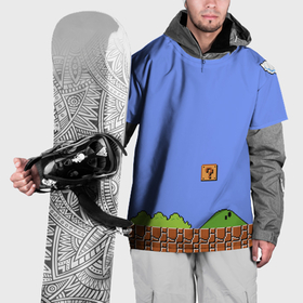 Накидка на куртку 3D с принтом Первый уровень Марио в Курске, 100% полиэстер |  | 