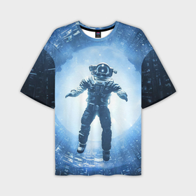 Мужская футболка oversize 3D с принтом Starfield lost in space в Петрозаводске,  |  | 