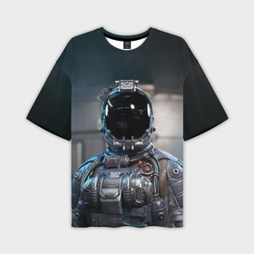 Мужская футболка oversize 3D с принтом Starfield astronaut в Петрозаводске,  |  | 