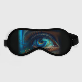 Маска для сна 3D с принтом Неоновый глаз в Кировске, внешний слой — 100% полиэфир, внутренний слой — 100% хлопок, между ними — поролон |  | Тематика изображения на принте: 