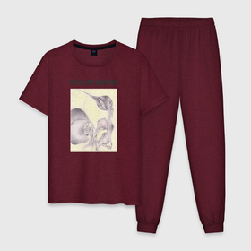 Мужская пижама хлопок с принтом Что бы это значило   абстрактный рисунок в Екатеринбурге, 100% хлопок | брюки и футболка прямого кроя, без карманов, на брюках мягкая резинка на поясе и по низу штанин
 | 
