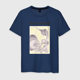 Мужская футболка хлопок с принтом Что бы это значило   абстрактный рисунок в Санкт-Петербурге, 100% хлопок | прямой крой, круглый вырез горловины, длина до линии бедер, слегка спущенное плечо. | Тематика изображения на принте: 