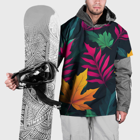 Накидка на куртку 3D с принтом Осенние листья клён и дуб в Екатеринбурге, 100% полиэстер |  | Тематика изображения на принте: 
