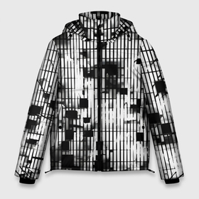 Мужская зимняя куртка 3D с принтом Устрашающая сеть в Петрозаводске, верх — 100% полиэстер; подкладка — 100% полиэстер; утеплитель — 100% полиэстер | длина ниже бедра, свободный силуэт Оверсайз. Есть воротник-стойка, отстегивающийся капюшон и ветрозащитная планка. 

Боковые карманы с листочкой на кнопках и внутренний карман на молнии. | 