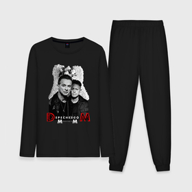Мужская пижама с лонгсливом хлопок с принтом Depeche Mode   Dave Gahan and Martin Gore в Кировске,  |  | 