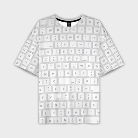 Мужская футболка oversize 3D с принтом Клавиатура apple ,  |  | 