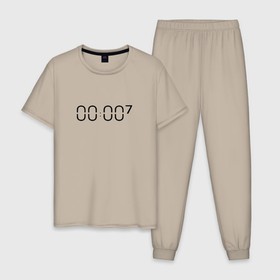 Мужская пижама хлопок с принтом Zero o clock bts в Петрозаводске, 100% хлопок | брюки и футболка прямого кроя, без карманов, на брюках мягкая резинка на поясе и по низу штанин
 | 